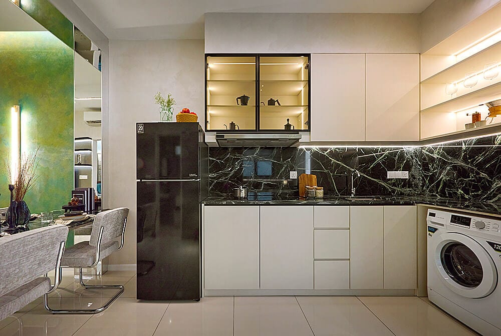 M Aurora Type A show unit kitchen, 556 sqft, Old Klang Road
