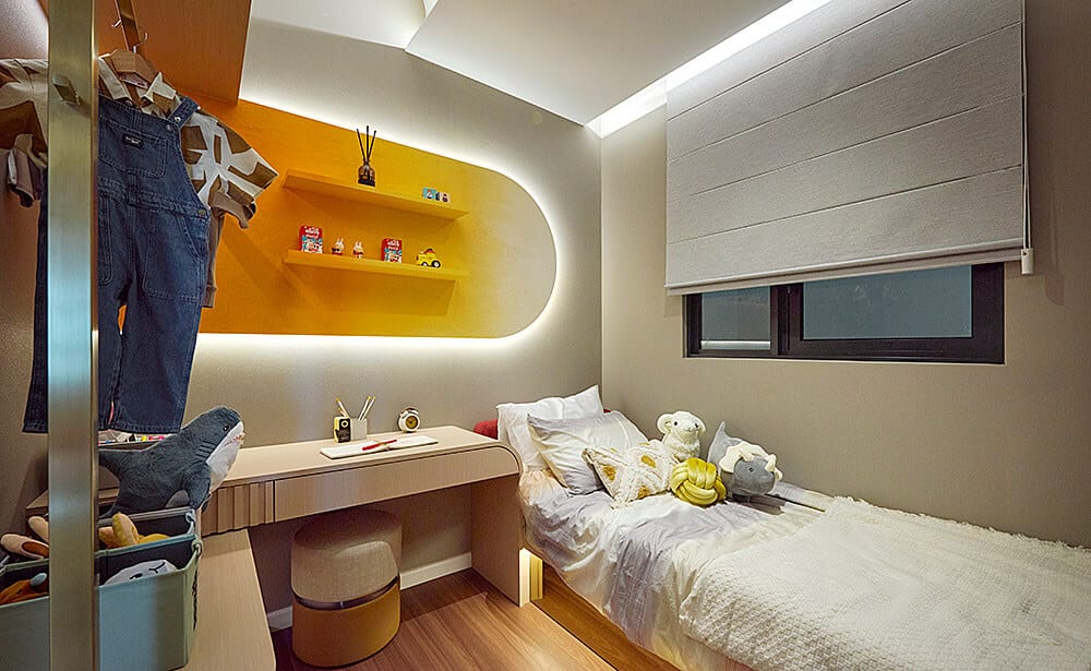 M Aurora Type C show unit children's bedroom, 858 sqft, Old Klang Road