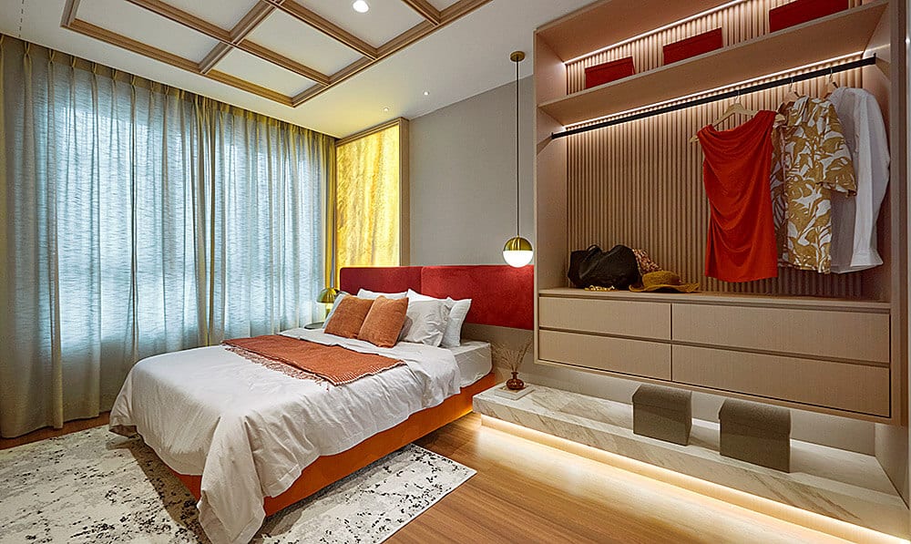 M Aurora Type C show unit master bedroom, 858 sqft, Old Klang Road